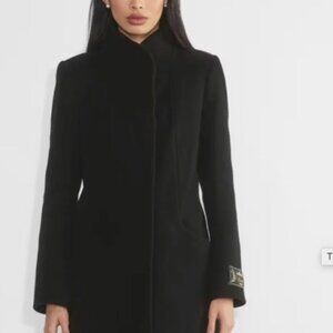 Black Aritzia Long Cocoon Coat